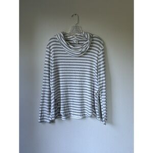 anthropologie Naïf Petite‎ Striped Cowl Neck Knit Top Size Large